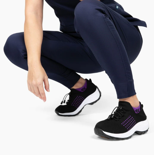 Ortho Cushion Shoes - Black/Purple