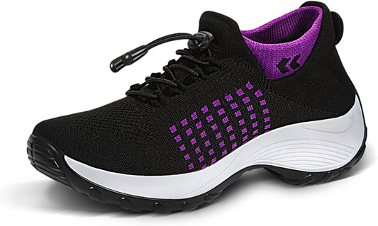 Ortho Cushion Shoes - Black/Purple